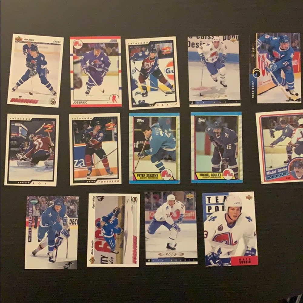 Nordiques/Avalanche HOF Card Lot
